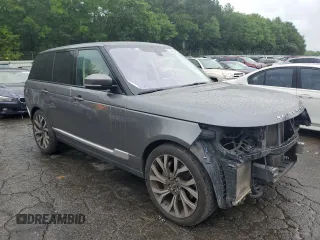 2017 Land Rover Range Rover HSE with VIN SALGS2FV2HA341048, listed as a Copart auction lot 58291295 with 135,135 mi miles and Salvage title. Bid and sale history available at DreamBid. Image 4.