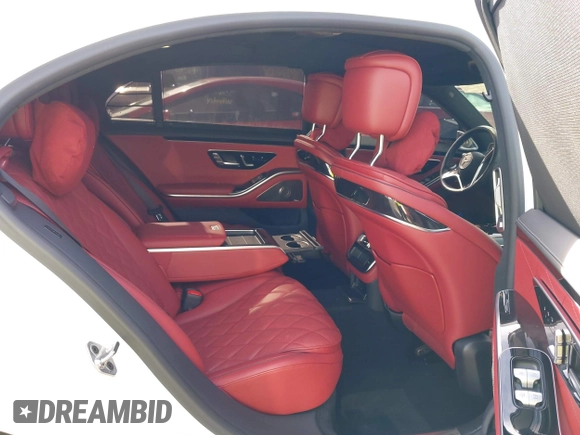 2022 Mercedes-Benz S 500 with VIN W1K6G6DB4NA143867, listed as a IAAI auction lot 41560165 with 17,908 mi miles and . Bid and sale history available at DreamBid. Image 8.