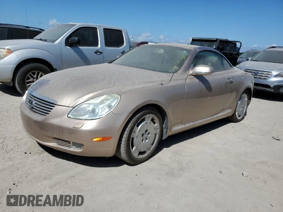 2003 Lexus SC with VIN JTHFN48Y230036465, listed as a Copart auction lot 74859684 with Not Provided miles and Salvage Title. Bid and sale history available at carsss.com. Image 1.