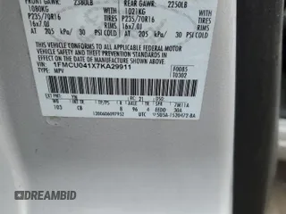 2007 Ford Escape Limited with VIN 1FMCU041X7KA29911, listed as a Copart auction lot 46101755 with 252,539 mi miles and Non repairable. Bid and sale history available at DreamBid. Image 13.