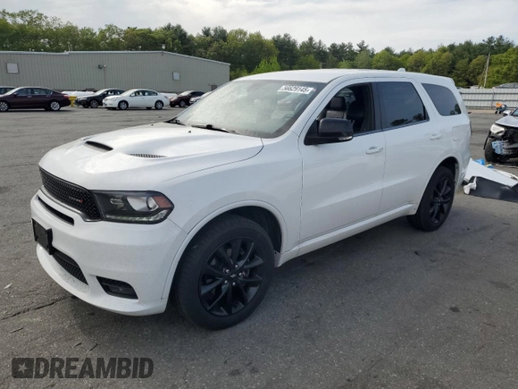 2019 Dodge Durango GT with VIN 1C4RDJDG5KC812002, listed as a Copart auction lot 56629145 with 83,982 mi miles and Salvage title. Bid and sale history available at DreamBid. Image 1.
