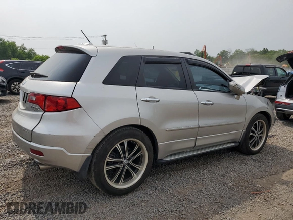 2009 Acura RDX Technology with VIN 5J8TB18549A003487, listed as a Copart auction lot 59742325 with 120,394 mi miles and Salvage title. Bid and sale history available at DreamBid. Image 3.