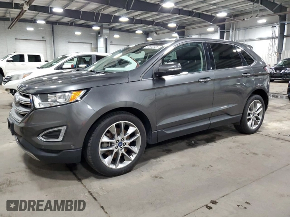 2015 Ford Edge Titanium with VIN 2FMPK4K80FBB12755, listed as a Copart auction lot 51602025 with 85,298 mi miles and Salvage Title. Bid and sale history available at carsss.com. Image 1.