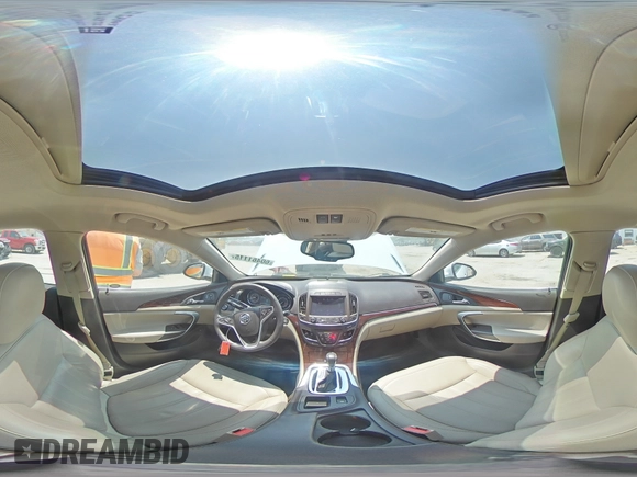 2015 Buick Regal Premium I with VIN 2G4GN5EX2F9258307, listed as a Copart auction lot 60461115 with 128,307 mi miles and Salvage title. Bid and sale history available at DreamBid. Image 14.