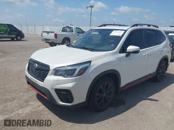2021 Subaru Forester Special Sports z VIN JF2SKALC6MH463557, wystawiony jako IAAI lot #42431061 z przebiegiem 45 778 mil mil oraz . Historia ofert i sprzedaży dostępna na DreamBid. Obrazek 2.