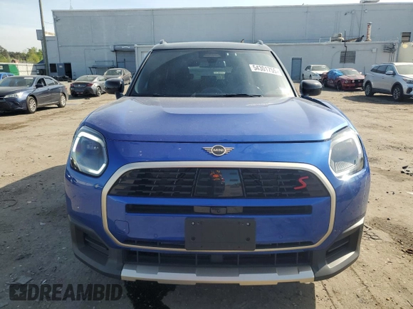 2025 MINI Countryman S z VIN WMZ23GA02S7P72579, wystawiony jako Copart lot #54301755 z przebiegiem 7 672 mil mil oraz Szkoda całkowita • Salvage title. Historia ofert i sprzedaży dostępna na DreamBid. Obrazek 5.