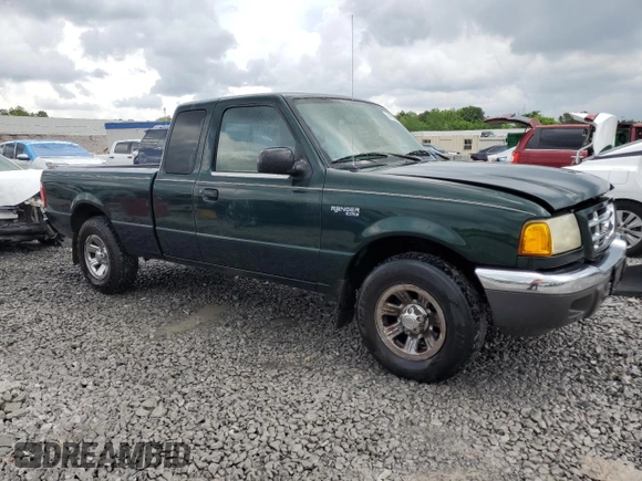 2002 Ford Ranger XL Fleet with VIN 1FTYR44U42PA17990, listed as a Copart auction lot 54319805 with 188,960 mi miles and Salvage title. Bid and sale history available at DreamBid. Image 4.