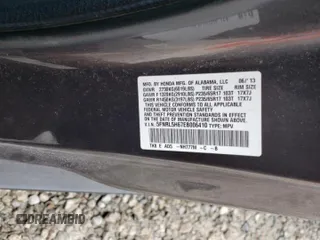 2014 Honda Odyssey EX-L with VIN 5FNRL5H67EB006410, listed as a Copart auction lot 47461745 with 133,774 mi miles and Salvage Title. Bid and sale history available at DreamBid. Image 13.