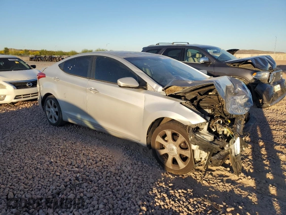 2011 Hyundai Elantra Limited z VIN KMHDH4AE0BU157675, wystawiony jako Copart lot #55304435 z przebiegiem Nie podano mil oraz Szkoda całkowita • Salvage title. Historia ofert i sprzedaży dostępna na DreamBid. Obrazek 4.