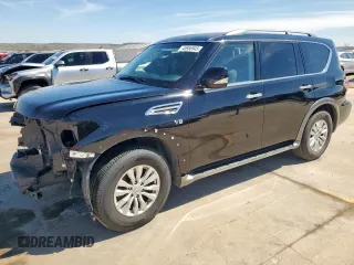 2017 Nissan Armada SV with VIN JN8AY2NC0H9507228, listed as a Copart auction lot 45956945 with 91,779 mi miles and Clean Title. Bid and sale history available at carsss.com. Image 1.