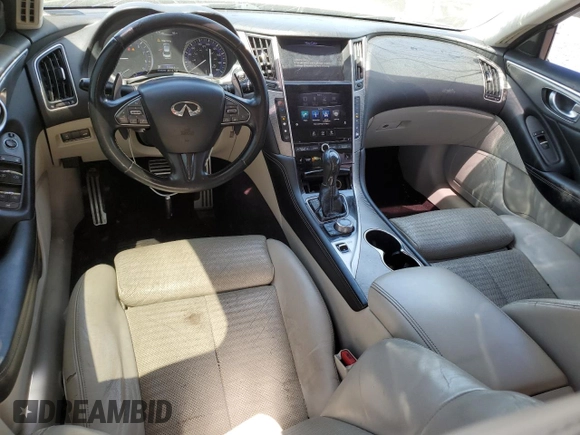 2015 Infiniti Q50 Premium with VIN JN1BV7APXFM348259, listed as a Copart auction lot 52522095 with 156,466 mi miles and Clean Title. Bid and sale history available at carsss.com. Image 8.