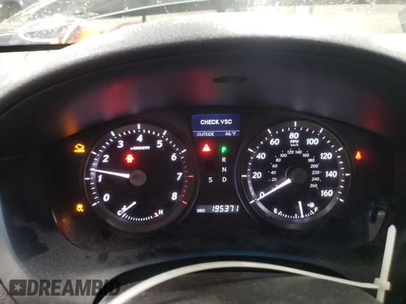 2008 Lexus ES 330 with VIN JTHBJ46G582260569, listed as a Copart auction lot 48675355 with 195,371 mi miles and Salvage Title. Bid and sale history available at DreamBid. Image 9.