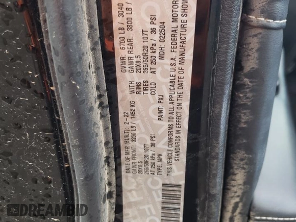 2022 Jeep Grand Cherokee Overland with VIN 1C4RJKDG5N8552142, listed as a Copart auction lot 47270055 with 52,377 mi miles and Salvage title. Bid and sale history available at DreamBid. Image 13.