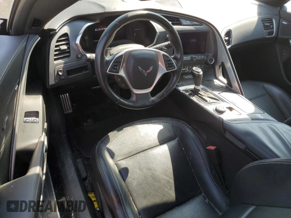 2015 Chevrolet Corvette 1LT with VIN 1G1YB2D71F5108082, listed as a Copart auction lot 53733785 with 67,448 mi miles and Salvage title. Bid and sale history available at DreamBid. Image 8.
