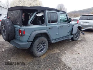 2024 Jeep Wrangler Sport S with VIN 1C4PJXDN3RW124591, listed as a IAAI auction lot 41984208 with 30,271 mi miles and . Bid and sale history available at DreamBid. Image 4.