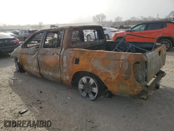 2017 Honda Ridgeline RTL-T with VIN 5FPYK3F69HB009326, listed as a Copart auction lot 48745025 with Not provided miles and Salvage title. Bid and sale history available at DreamBid. Image 2.