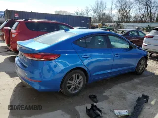 2017 Hyundai Elantra Limited z VIN 5NPD84LF9HH035927, wystawiony jako Copart lot #54408865 z przebiegiem 52 937 mil mil oraz Szkoda całkowita • Salvage title. Historia ofert i sprzedaży dostępna na DreamBid. Obrazek 3.