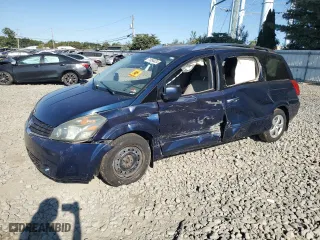 2007 Nissan Quest S with VIN 5N1BV28U87N101518, listed as a Copart auction lot 71054434 with 0 mi miles and Salvage Title. Bid and sale history available at carsss.com. Image 1.