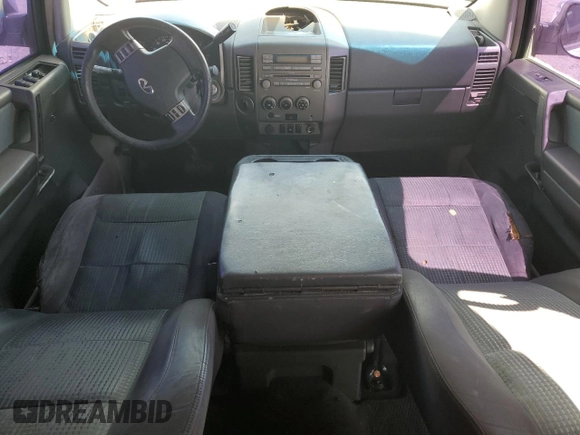 2004 Nissan Titan SE with VIN 1N6AA07A24N521744, listed as a Copart auction lot 58012925 with 268,270 mi miles and Salvage title. Bid and sale history available at DreamBid. Image 8.