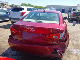 2007 Lexus IS with VIN JTHBK262375027213, listed as a IAAI auction lot 42049349 with 247,534 mi miles. Bid and sale history available at carsss.com. Image 16.