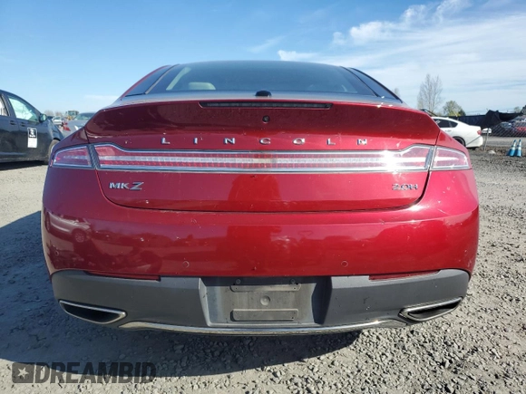 2017 Lincoln MKZ Hybrid Reserve with VIN 3LN6L5MU1HR659854, listed as a Copart auction lot 50583535 with 53,982 mi miles and Salvage Title. Bid and sale history available at DreamBid. Image 6.