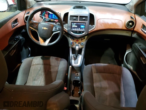 2013 Chevrolet Sonic LT with VIN 1G1JC5SB8D4164658, listed as a Copart auction lot 47059365 with 105,985 mi miles and Salvage Title. Bid and sale history available at DreamBid. Image 8.