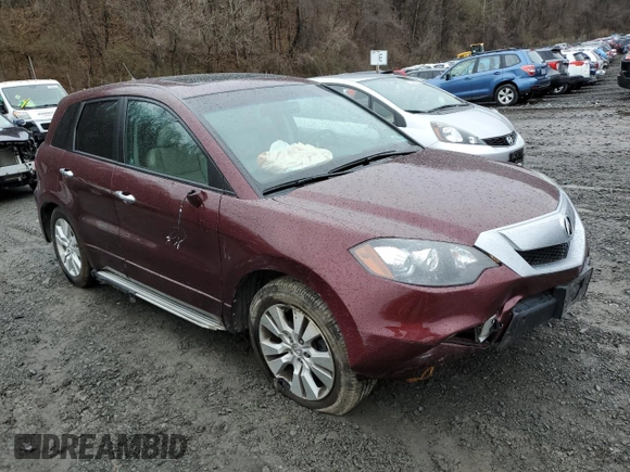 2010 Acura RDX with VIN 5J8TB1H28AA004636, listed as a Copart auction lot 52723855 with 123,569 mi miles and Salvage Title. Bid and sale history available at carsss.com. Image 4.