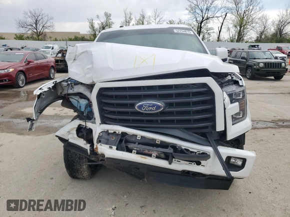 2017 Ford F-150 XL with VIN 1FTFW1EG1HFA28306, listed as a Copart auction lot 52254815 with 0 mi miles and Salvage Title. Bid and sale history available at carsss.com. Image 5.