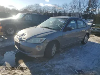 2004 Honda Civic EX with VIN 2HGES26854H613579, listed as a Copart auction lot 43901315 with 133,188 mi miles and Clean Title. Bid and sale history available at carsss.com. Image 1.