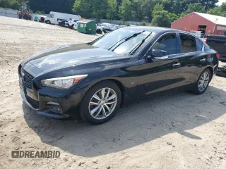 2015 Infiniti Q50 with VIN JN1BV7AP3FM342447, listed as a Copart auction lot 66315005 with 104,427 mi miles and Clean title. Bid and sale history available at DreamBid. Image 1.