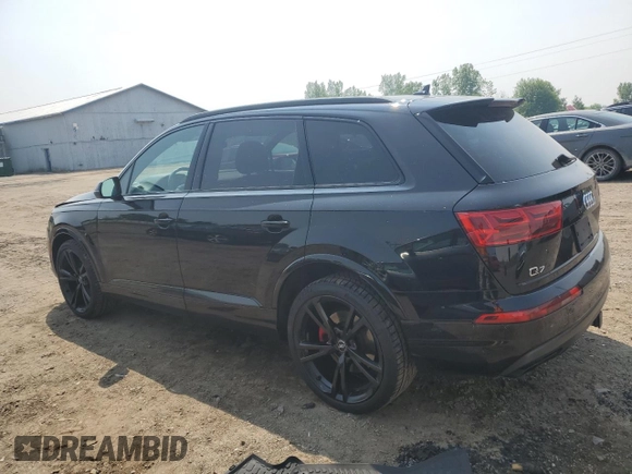 2019 Audi Q7 Prestige z VIN WA1VAAF70KD049766, wystawiony jako Copart lot #59126565 z przebiegiem 131 154 mil mil oraz Czysty tytuł • Clean title. Historia ofert i sprzedaży dostępna na DreamBid. Obrazek 2.