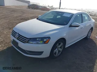 2012 Volkswagen Passat SE with VIN 1VWBP7A37CC041747, listed as a IAAI auction lot 41698168 with 252,549 mi miles. Bid and sale history available at carsss.com. Image 2.