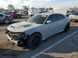 2022 Dodge Charger SRT Hellcat Redeye Widebody Jailbreak with VIN 2C3CDXL96NH180998, listed as a Copart auction lot 43646295 with 30,881 mi miles and Salvage Title. Bid and sale history available at carsss.com. Image 1.
