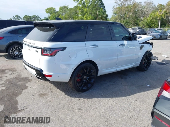 2021 Land Rover Range Rover Sport HST with VIN SALWS2RU5MA760939, listed as a IAAI auction lot 41263100 with 66,712 mi miles. Bid and sale history available at carsss.com. Image 4.