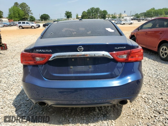2016 Nissan Maxima Platinum with VIN 1N4AA6APXGC382312, listed as a Copart auction lot 54170485 with Not provided miles and Salvage title. Bid and sale history available at DreamBid. Image 6.