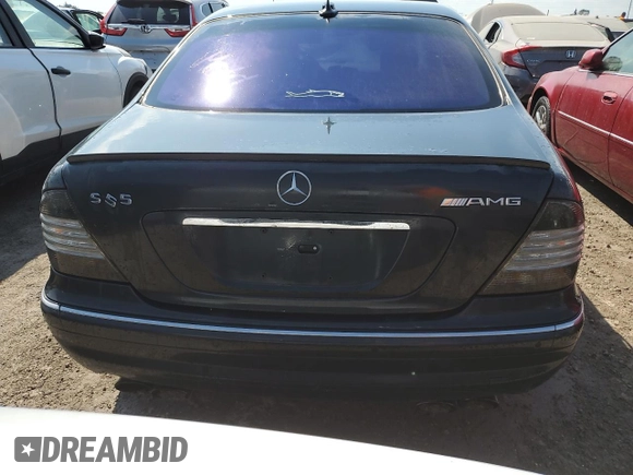 2004 Mercedes-Benz S 55 AMG with VIN WDBNG74J24A422606, listed as a Copart auction lot 74218554 with Not Provided miles and Non Repairable. Bid and sale history available at DreamBid. Image 6.