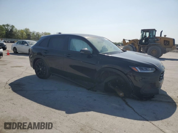 2024 Honda HR-V Sport with VIN 3CZRZ1H57RM729801, listed as a Copart auction lot 52975675 with 12,661 mi miles and Salvage Title. Bid and sale history available at carsss.com. Image 4.