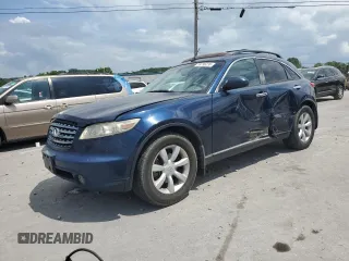 2005 Infiniti FX with VIN JNRAS08W85X207662, listed as a Copart auction lot 59736235 with 231,061 mi miles and Clean title. Bid and sale history available at DreamBid. Image 1.