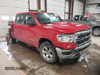 2021 Ram 1500 Big Horn with VIN 1C6RRFFG5MN644999, listed as a IAAI auction lot 41623459 with 57,756 mi miles and . Bid and sale history available at DreamBid. Image 1.