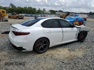 2018 Alfa Romeo Giulia Ti Sport with VIN ZARFAECN0J7597838, listed as a Copart auction lot 47893803 with 54,170 mi miles. Bid and sale history available at carsss.com. Image 3.