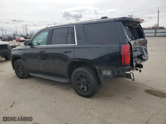 2017 Chevrolet Tahoe Commercial with VIN 1GNSKDEC9HR205490, listed as a Copart auction lot 48721705 with 158,853 mi miles and Salvage Title. Bid and sale history available at carsss.com. Image 2.