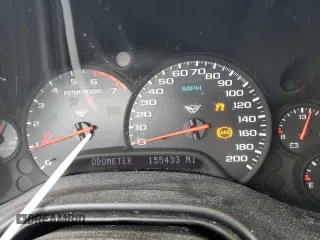 2001 Chevrolet Corvette with VIN 1G1YY22G215105010, listed as a Copart auction lot 43400055 with 155,433 mi miles and Salvage Title. Bid and sale history available at carsss.com. Image 9.