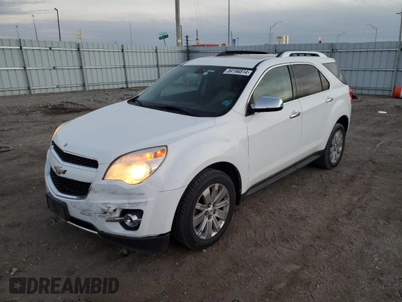 2010 Chevrolet Equinox LT w/2LT with VIN 2CNFLPEY4A6319947, listed as a Copart auction lot 84196814 with 162,465 mi miles and Salvage Title. Bid and sale history available at carsss.com. Image 1.