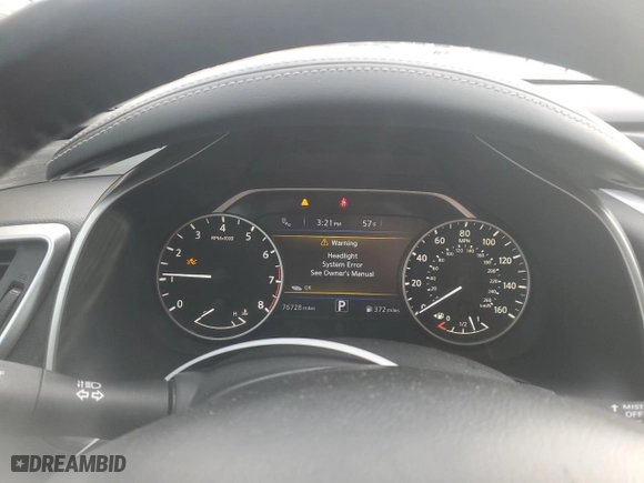 2017 Nissan Murano SV with VIN 5N1AZ2MG0HN161049, listed as a Copart auction lot 87997455 with 76,728 mi miles and Salvage Title. Bid and sale history available at carsss.com. Image 9.