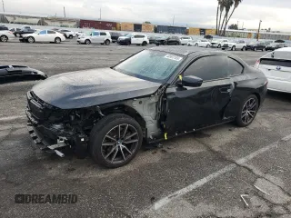 2023 BMW 2 Series 230i with VIN 3MW23CM05P8D58316, listed as a Copart auction lot 48593165 with 6,635 mi miles and Salvage title. Bid and sale history available at DreamBid. Image 1.