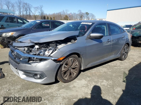 2016 Honda Civic Sedan EX-L with VIN 2HGFC1F78GH649760, listed as a Copart auction lot 87791625 with 95,640 mi miles and Salvage Title. Bid and sale history available at carsss.com. Image 1.