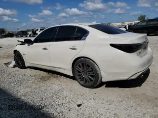 2020 Infiniti Q50 Red Sport 400 with VIN JN1FV7AR3LM660292, listed as a Copart auction lot 43868325 with 63,636 mi miles and Non Repairable. Bid and sale history available at carsss.com. Image 2.