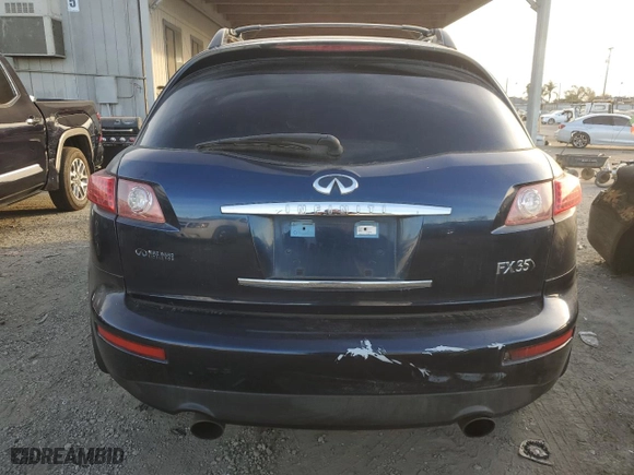 2007 Infiniti FX35 with VIN JNRAS08W87X203565, listed as a Copart auction lot 41779065 with 162,731 mi miles and Clean Title. Bid and sale history available at carsss.com. Image 6.