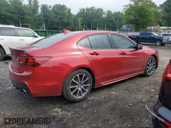 2020 Acura TLX w/A-Spec Pkg with VIN 19UUB1F60LA012131, listed as a Copart auction lot 52073815 with 79,397 mi miles and Salvage title. Bid and sale history available at DreamBid. Image 3.