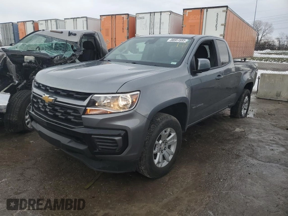 2021 Chevrolet Colorado 2WD LT with VIN 1GCHSCEA2M1286997, listed as a Copart auction lot 88951555 with 60,948 mi miles and Salvage title. Bid and sale history available at DreamBid. Image 1.